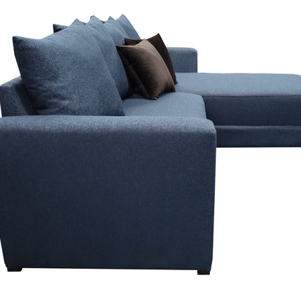 Sala Esquinera Samso Lino Azul Marino- 240x180 cm, El Bazar Store
