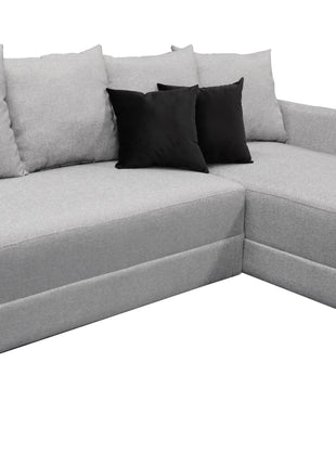 Sala Esquinera Samso Lino Gris plata- 240x180 cm, El Bazar Store