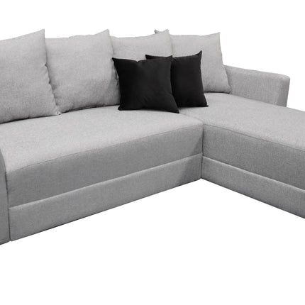 Sala Esquinera Samso Lino Gris plata- 240x180 cm, El Bazar Store