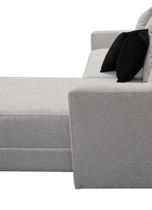 Sala Esquinera Samso Lino Gris plata- 240x180 cm, El Bazar Store