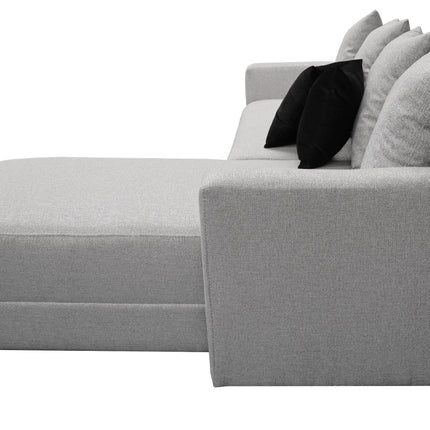 Sala Esquinera Samso Lino Gris plata- 240x180 cm, El Bazar Store