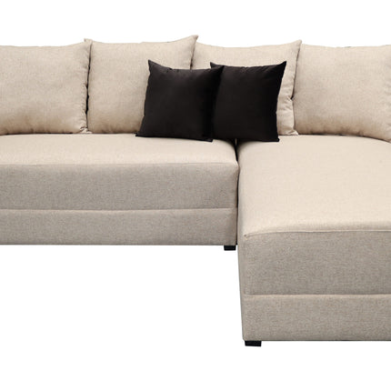 Sala Esquinera Samso Lino Beige- 240x180 cm, El Bazar Store