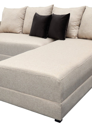 Sala Esquinera Samso Lino Beige- 240x180 cm, El Bazar Store