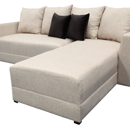 Sala Esquinera Samso Lino Beige- 240x180 cm, El Bazar Store