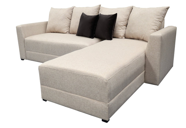 Sala Esquinera Samso Lino Beige- 240x180 cm, El Bazar Store
