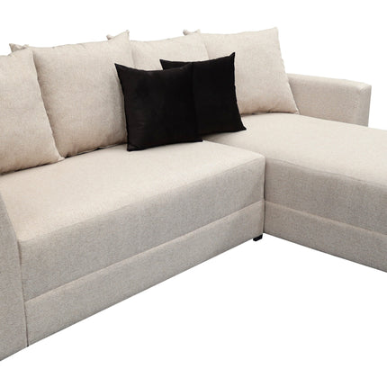 Sala Esquinera Samso Lino Beige- 240x180 cm, El Bazar Store