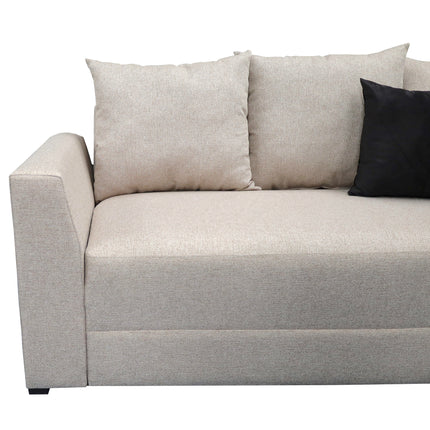 Sala Esquinera Samso Lino Beige- 240x180 cm, El Bazar Store