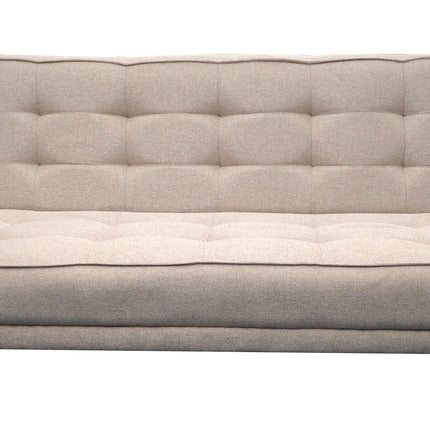 Sofa cama Zeus Lino Beige- Matrimonial Futon 3 posiciones, El Bazar Store
