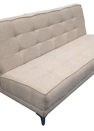 Sofa cama Zeus Lino Beige- Matrimonial Futon 3 posiciones, El Bazar Store