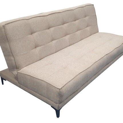 Sofa cama Zeus Lino Beige- Matrimonial Futon 3 posiciones, El Bazar Store