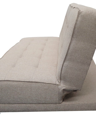 Sofa cama Zeus Lino Beige- Matrimonial Futon 3 posiciones, El Bazar Store