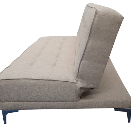 Sofa cama Zeus Lino Beige- Matrimonial Futon 3 posiciones, El Bazar Store