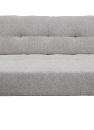 Sofa Cama Paris Lino Plata, Brazos plegables, El Bazar Store, Futon 3 posiciones