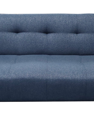 Sofa Cama Paris Lino Azul Marino, Brazos plegables, El Bazar Store, Futon 3 posiciones