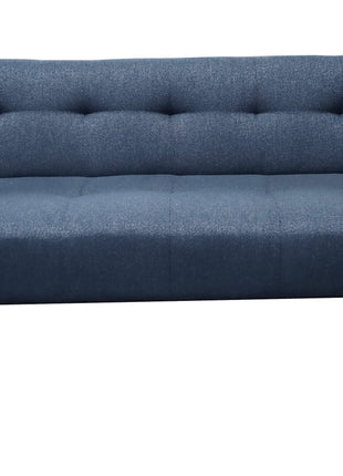 Sofa Cama Paris Lino Azul Marino, Brazos plegables, El Bazar Store, Futon 3 posiciones