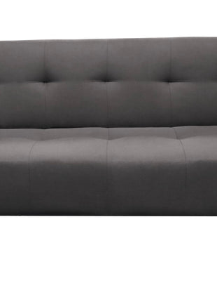 Sofa Cama Paris Lino Negro, Brazos plegables, El Bazar Store, Futon 3 posiciones
