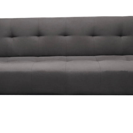 Sofa Cama Paris Lino Negro, Brazos plegables, El Bazar Store, Futon 3 posiciones