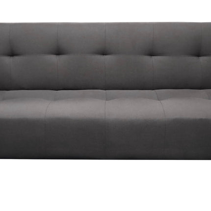 Sofa Cama Paris Lino Negro, Brazos plegables, El Bazar Store, Futon 3 posiciones