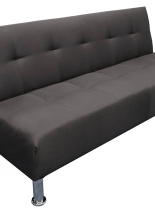 Sofá Cama Reclinable Vegas Lino Negro Futon 3 Posiciones, El Bazar Store