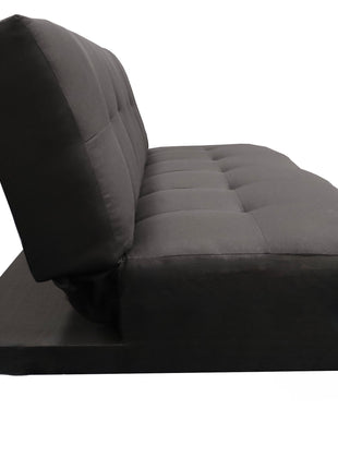 Sofá Cama Reclinable Vegas Lino Negro Futon 3 Posiciones, El Bazar Store