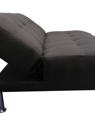 Sofá Cama Reclinable Vegas Lino Negro Futon 3 Posiciones, El Bazar Store