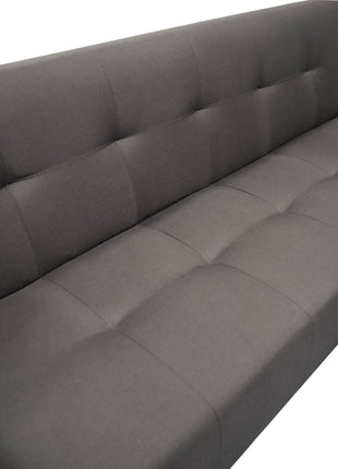 Sofá Cama Reclinable Vegas Lino Negro Futon 3 Posiciones, El Bazar Store