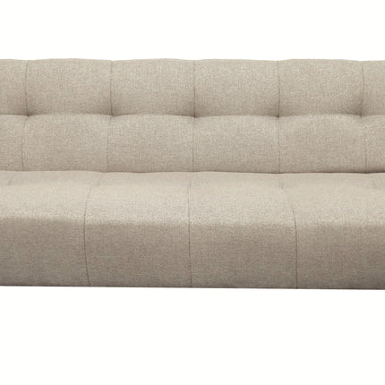 Sofa Cama Paris Lino Beige, Brazos plegables, El Bazar Store, Futon 3 posiciones