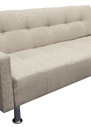 Sofa Cama Paris Lino Beige, Brazos plegables, El Bazar Store, Futon 3 posiciones