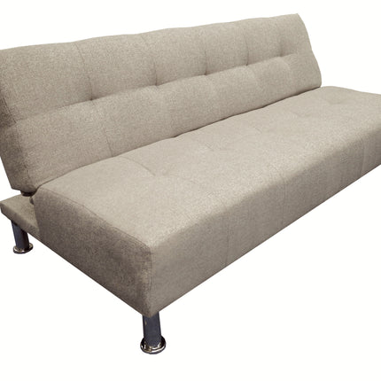 Sofa Cama Paris Lino Beige, Brazos plegables, El Bazar Store, Futon 3 posiciones