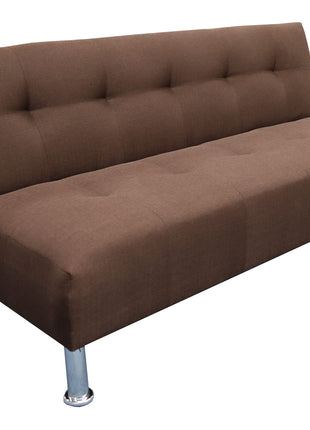 Sofa Cama Paris Lino Chocolate, Brazos plegables, El Bazar Store, Futon 3 posiciones