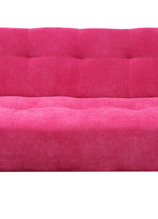 Sofa Cama Paris terciopelo Rosa, Brazos plegables, El Bazar Store, Futon 3 posiciones