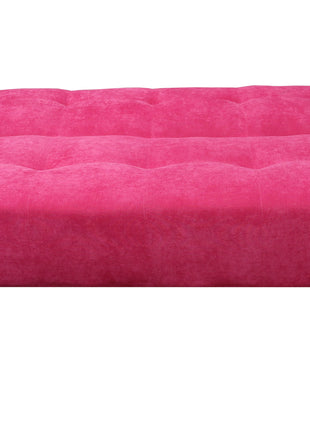 Sofa Cama Paris terciopelo Rosa, Brazos plegables, El Bazar Store, Futon 3 posiciones