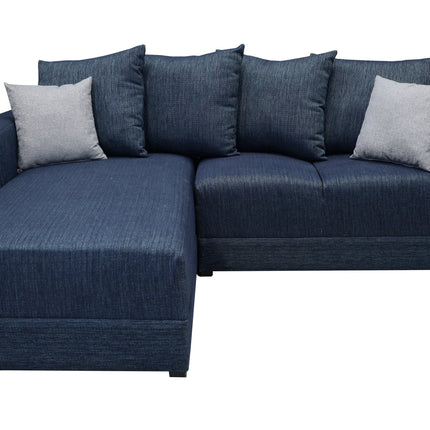 Sala Esquinera Lombar Lino Azul Marino- 220x160 cm, El Bazar Store