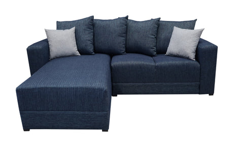 Sala Esquinera Lombar Lino Azul Marino- 220x160 cm, El Bazar Store