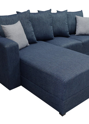 Sala Esquinera Lombar Lino Azul Marino- 220x160 cm, El Bazar Store