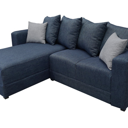 Sala Esquinera Lombar Lino Azul Marino- 220x160 cm, El Bazar Store