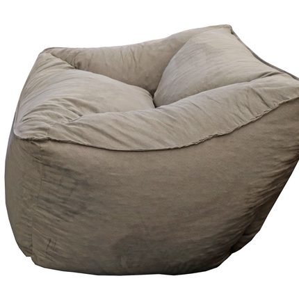 Sillon Puff El Bazar Store Beige, Sillon Ocasional
