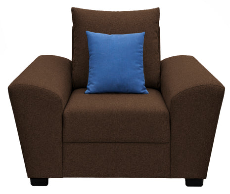 Sillón El Bazar Store Islandia Lino Chocolate 1 plaza, Modular, Moderno, Sofá, sala
