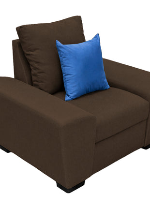 Sillón El Bazar Store Islandia Lino Chocolate 1 plaza, Modular, Moderno, Sofá, sala