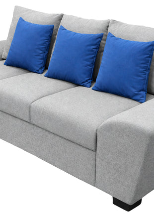 Sofá El Bazar Store Islandia Lino Gris Plata 3 plazas, Modular, Moderno, Sala