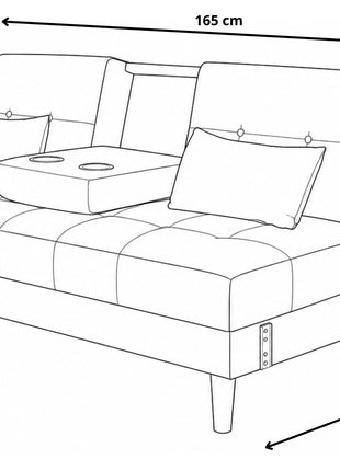 Sofá Cama Reclinable El Bazar Store Cancún Lino Gris Oxford Brazos Separados Respaldo Abatible