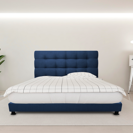 Cabecera El Bazar Store Linq Matrimonial Azul marino, Ajuste de altura