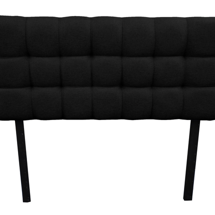 Cabecera El Bazar Store Linq King Size Negro, Ajuste de altura
