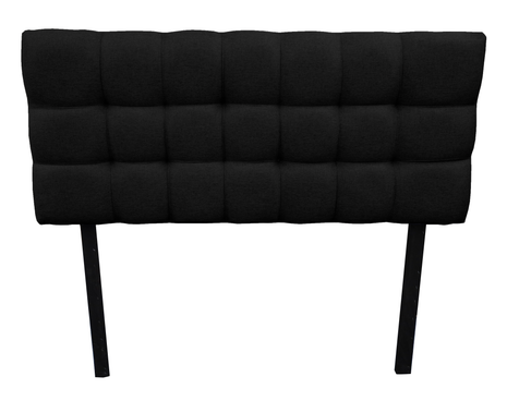 Cabecera El Bazar Store Linq King Size Negro, Ajuste de altura