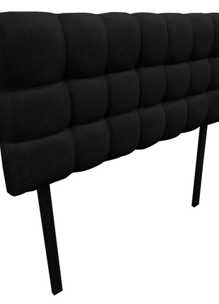 Cabecera El Bazar Store Linq King Size Negro, Ajuste de altura