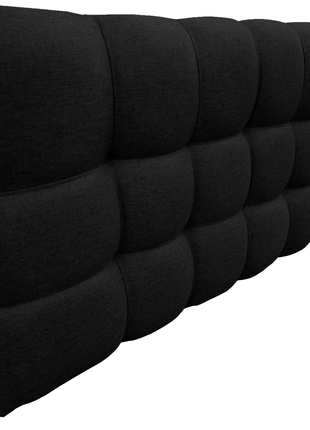 Cabecera El Bazar Store Linq King Size Negro, Ajuste de altura