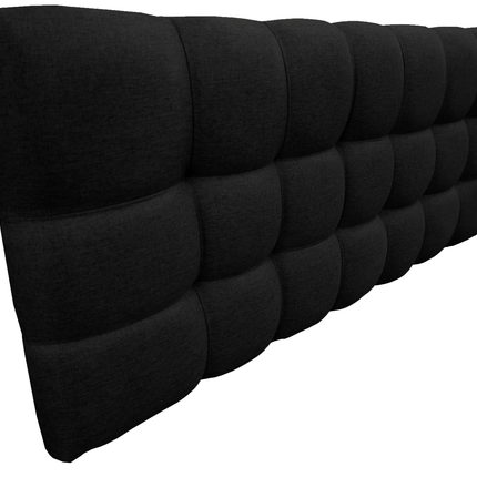Cabecera El Bazar Store Linq King Size Negro, Ajuste de altura