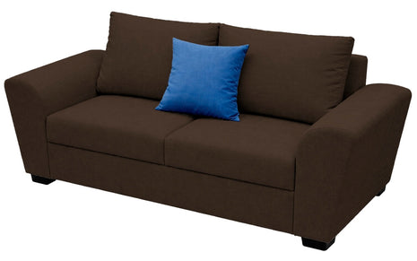 Love seat El Bazar Store Islandia Lino Chocolate 2 plazas, Modular, Moderno, Sala