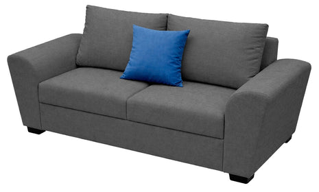Love seat El Bazar Store Islandia Lino Gris oxford 2 plazas, Modular, Moderno, Sala