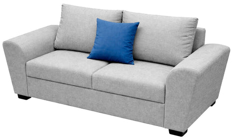 Love seat El Bazar Store Islandia Lino Gris Plata 2 plazas, Modular, Moderno, Sala